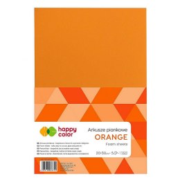 Happy Color Arkusz piankowy Happy Color kolor: pomarańczowy 5 ark. [mm:] 200x300 (HA 7130 2030-4)