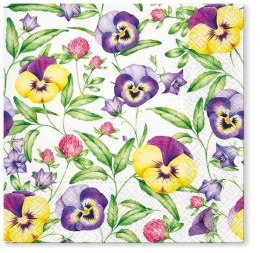 Paw Serwetki Paw Beautiful Pansies mix bibuła [mm:] 330x330 (TL703100)