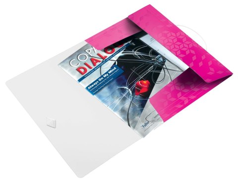 Leitz Teczka plastikowa na gumkę Wow A4 różowy Leitz (45990023) Leitz Teczka plastikowa na gumkę Wow A4 różowy Leitz (45990023)