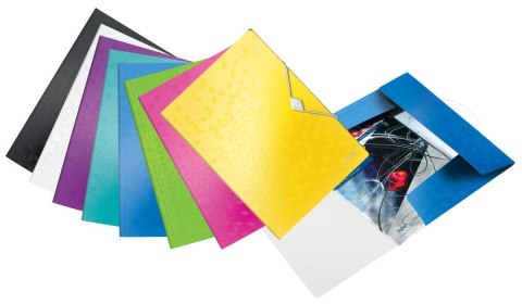 Leitz Teczka plastikowa na gumkę Wow A4 różowy Leitz (45990023) Leitz Teczka plastikowa na gumkę Wow A4 różowy Leitz (45990023)