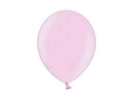 Partydeco Balon gumowy Partydeco metalizowany 100 szt różowy 100mm 12cal (14M-071)