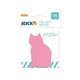 Stick'n Notes samoprzylepny Stick'n kot różowy 50k [mm:] 70x70 (21774)