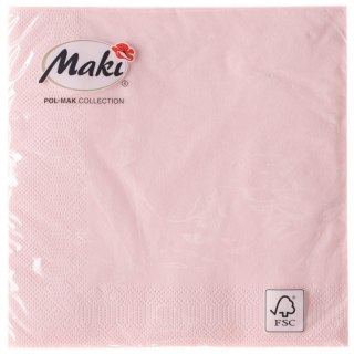 Pol-mak Serwetki Pol-mak różowy papier [mm:] 330x330 (37)