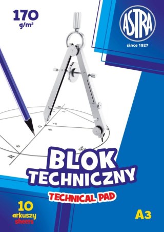 Astra Blok techniczny Astra A3 biały 170g 10k