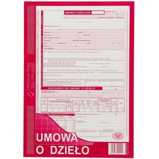 Michalczyk i Prokop Druk offsetowy Michalczyk i Prokop Umowa o dzieło z rachunkiem A4 A4 40k. (510-1)