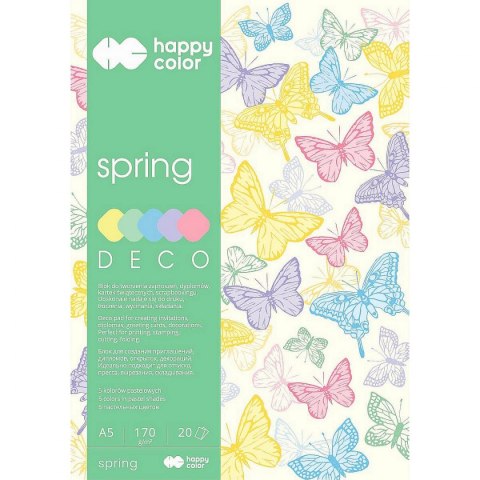 Happy Color Zeszyt papierów kolorowych Happy Color A5 170g 20k (3817 1520-110)