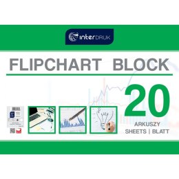 Interdruk Blok do tablic flipchart Interdruk A1 20k. 80g czysty [mm:] 1000x640 (FLI20)