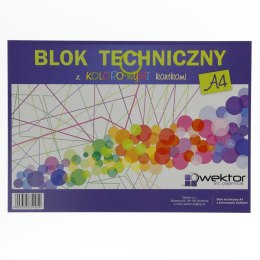Wektor Blok techniczny Wektor kolor A4 mix 160g 10k