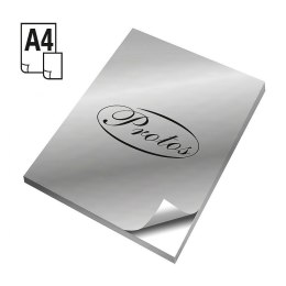 Protos Etykieta samoprzylepna A4 srebrny [mm:] 210x297 Protos