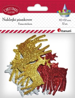 Titanum Naklejka (nalepka) Craft-Fun Series brokatowa Boże Narodzenie Titanum (YFXS115)
