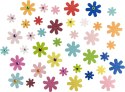 Titanum Ozdoba papierowa Titanum Craft-Fun Series kwiatki, kwiatki z kryształkiem (5048)