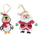 Titanum Ozdoba świąteczna Craft-Fun Series Mikołaj i pingwin do samodzielnego złożenia Titanum (20615)
