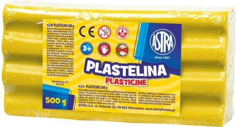 Astra Plastelina Astra 1 kol. żółta 500g