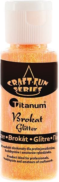 Titanum Brokat Titanum Craft-Fun Series neon kolor: pomarańczowy 1 kolor. (C54)