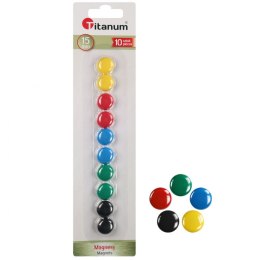 Titanum Magnes okrągłe 15 mm mix [mm:] 15 Titanum (MT15) 10 sztuk
