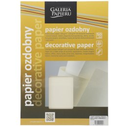 Galeria Papieru Papier ozdobny (wizytówkowy) Galeria Papieru holland A4 kremowy 100g (206302)