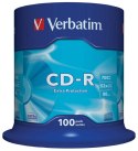 Verbatim Płyta cd Verbatim CD-R cake 100 700MB x52