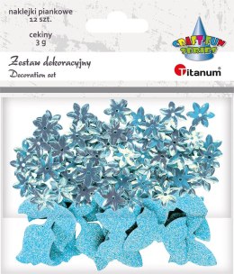 Titanum Zestaw dekoracyjny Titanum Craft-Fun Series cekiny+naklejki (5030B)
