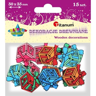 Titanum Dekoracje drewniane Titanum Craft-Fun Series Prezenty do przyszycia