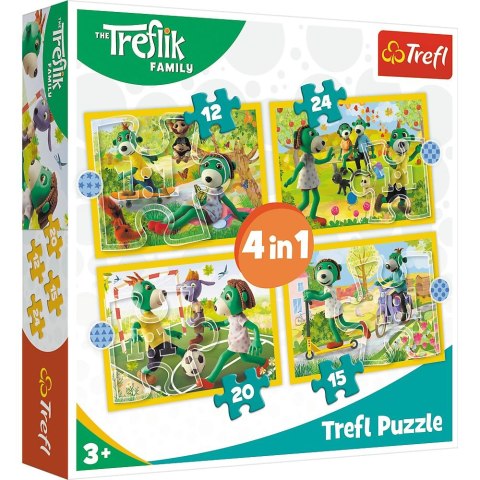 Trefl Puzzle Trefl Trefliki 4w1 el. (34358)