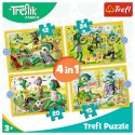 Trefl Puzzle Trefl Trefliki 4w1 el. (34358)