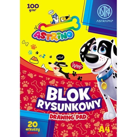 Astra Blok rysunkowy Astra ASTRINO A4 biały 80g 20k (106021011)