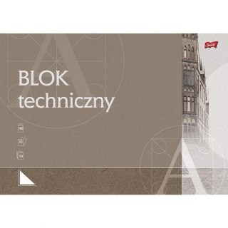 Unipap Blok techniczny Unipap A3 biały 190g 10k [mm:] 297x420