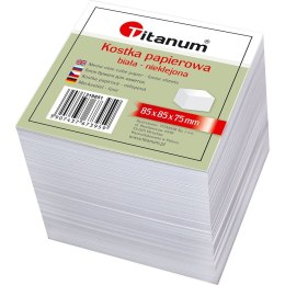 Titanum Kostka papierowa nieklejona duża biały [mm:] 85x85x 75 Titanum