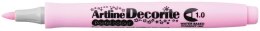 Artline Marker permanentny Artline rózowy pastelowy decorite, różowy 1,0mm pędzelek końcówka (AR-033 8 4)