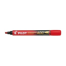 Pilot Marker permanentny Pilot, czerwony ścięta końcówka (SCA-400-R)