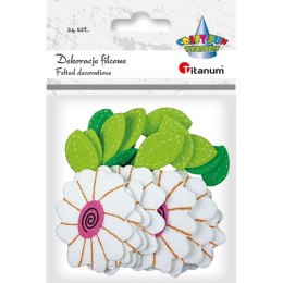 Titanum Naklejka (nalepka) Craft-Fun Series filcowa kwiatki Titanum (DIY-S21)