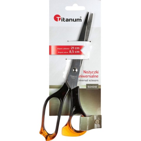Titanum Nożyczki Titanum bursztynowe 21cm (S04018)