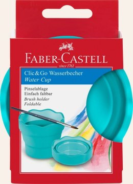 Faber Castell Pojemnik na wodę Faber Castell Clic&Go Turkusowy (181580 FC)