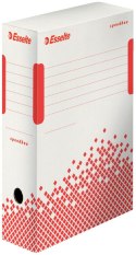 Esselte Pudło archiwizacyjne Speedbox biało-czerwony karton [mm:] 100x250x 350 Esselte (623908)