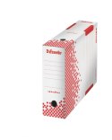 Esselte Pudło archiwizacyjne Speedbox biało-czerwony karton [mm:] 100x250x 350 Esselte (623908)