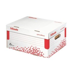 Esselte Pudło archiwizacyjne Speedbox biało-czerwony karton [mm:] 355x193x 252 Esselte (623911)