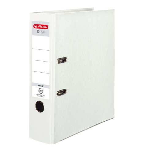 Herlitz Segregator dźwigniowy Herlitz Q. file Standard A4 80mm biały (0011167079)