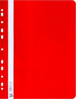 Tres Skoroszyt sztywny zawieszany czerwony A4 czerwony PVC PCW 160mic. 150g Tres (SKWA4/CZER)