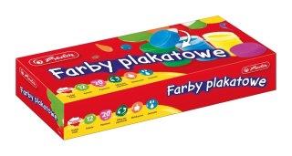 Herlitz Farby plakatowe Herlitz 9560467 kolor: mix 20ml 12 kolor. (300022454)