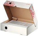 Esselte Pudło archiwizacyjne Speedbox A4 biało-czerwony karton [mm:] 350x250x 80 Esselte (623910)