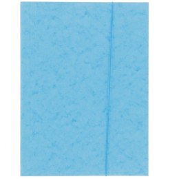 Bigo Teczka kartonowa na gumkę preszpan A4 niebieski jasny 330g Bigo (0897)