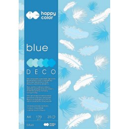 Happy Color Zeszyt papierów kolorowych Happy Color Deco Blue A4 170g 20k [mm:] 210x297 (3717 2030-032)