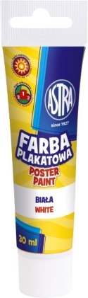 Astra Farby plakatowe Astra w tubie kolor: biały 30ml 1 kolor. (83110904)