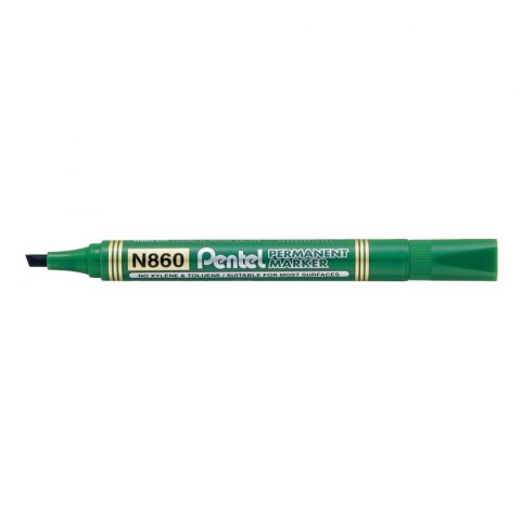 Pentel Marker permanentny Pentel, zielony 1,2-4,5mm ścięta końcówka