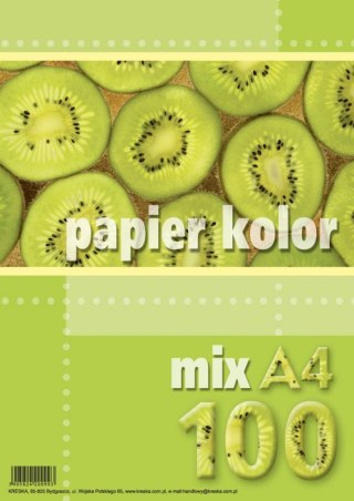 Kreska Papier kolorowy Kreska A4 mix 80g