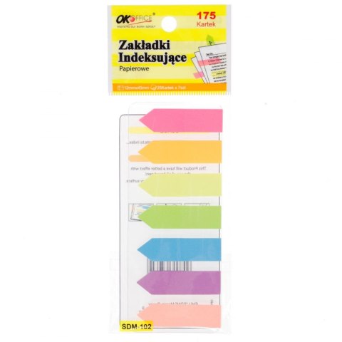 Okoffice Zakładki indeksujące Okoffice 175k [mm:] 12x45 (SDM-102)