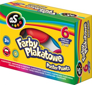 As Farby plakatowe As kolor: mix 20ml 6 kolor.