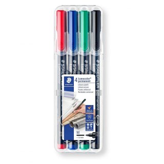 Staedtler Foliopis Staedtler Lumocolor 317 1 mm 4 kolory w etui