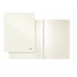 Leitz Skoroszyt WOW A4 biały perłowy karton 80g Leitz (30010001)
