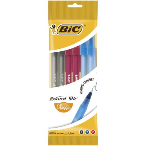 Bic Długopis standardowy Bic Round Stic mix 0,32mm (929071) Bic Długopis standardowy Bic Round Stic mix 0,32mm (929071)